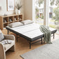 Aeliana Folding Bed with Mattress Queen Portable Foldable Guest Bed Bamboo Cover - Queen