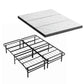 Aeliana Folding Bed with Mattress Queen Portable Foldable Guest Bed Bamboo Cover - Queen