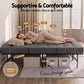 Rinkite Bed & Mattress Package with 15cm Folding Mattress Metal Frame - Black Single