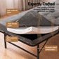 Rinkite Bed & Mattress Package with 15cm Folding Mattress Metal Frame - Black Single