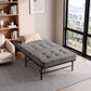 Rinkite Bed & Mattress Package with 15cm Folding Mattress Metal Frame - Black Single