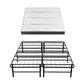 Rinkite Bed & Mattress Package with 10cm 4-Fold Folding Mattress Metal Frame - Black Queen