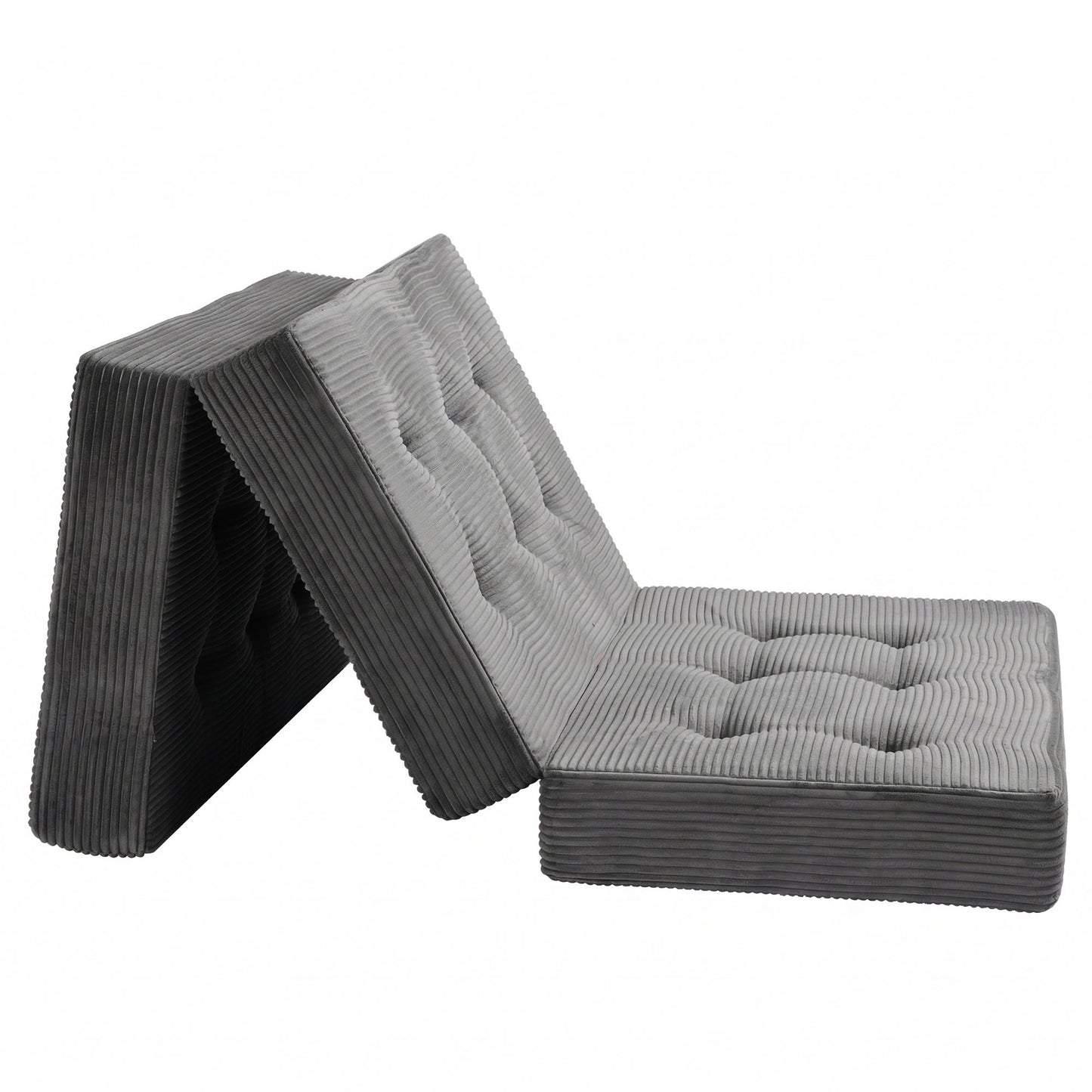 Varek Single Folding Mattress 15cm Foldable Foam Portable Guest Sofa Bed Camping Mat - Single