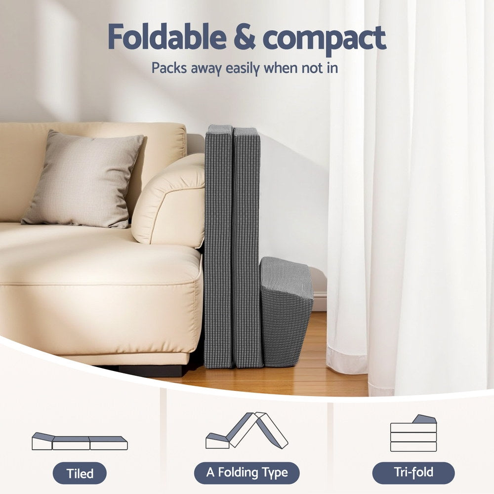 Amabel Foldable Mattress Folding Sofa Bed Trifold Sleeping Camping Cushion Mat