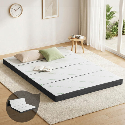 Elaria Foldable Mattress Folding Foam Mattresses Bamboo Double - Double