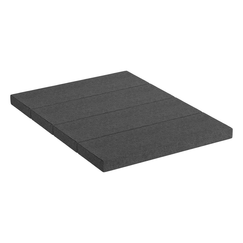 Andrew 12cm Folding Mattress Camping Foldable Portable Mattress Floor Bed - Queen