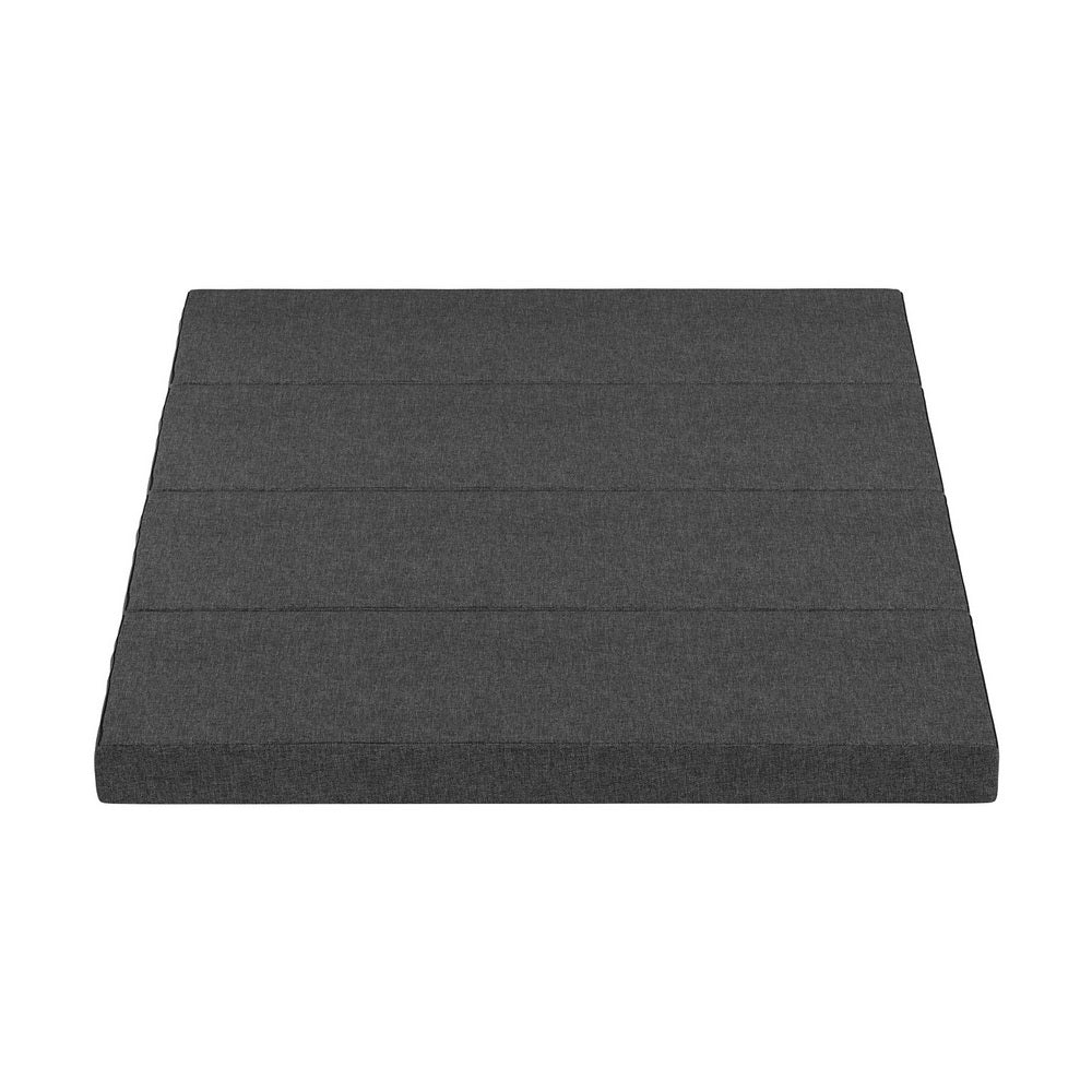 Andrew 12cm Folding Mattress Camping Foldable Portable Mattress Floor Bed - Queen