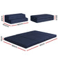 Elaria Foldable Mattress Folding Foam Mattresses Portable Floor Mat Blue Double - Double