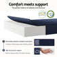 Elaria Foldable Mattress Folding Foam Mattresses Portable Floor Mat Blue Double - Double