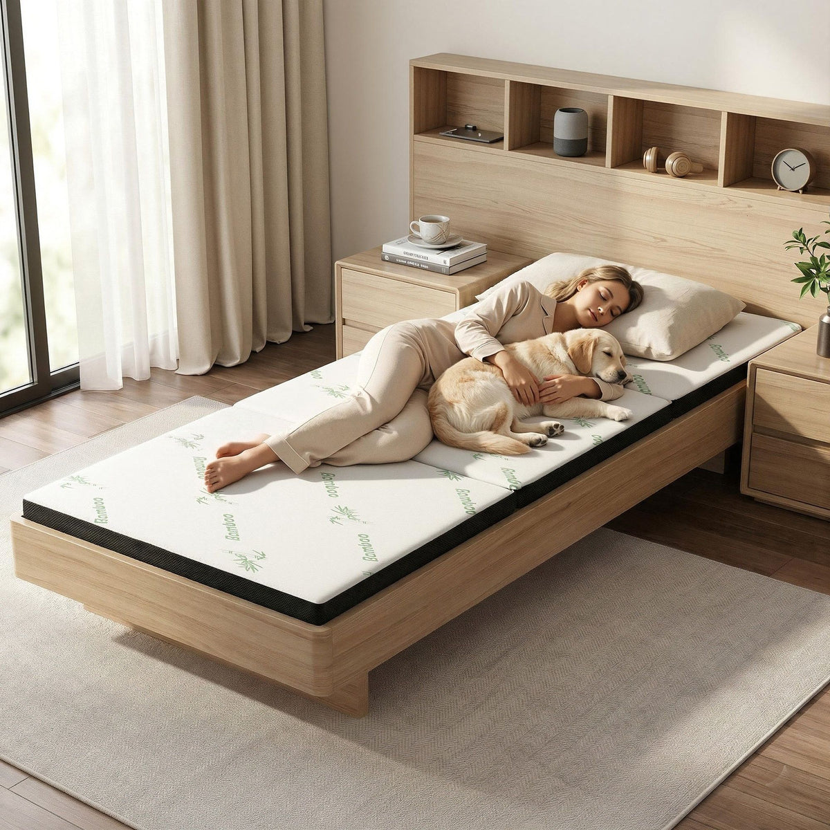 Jessalyn Foldable Mattress Folding Foam Mattresses Bamboo - Single