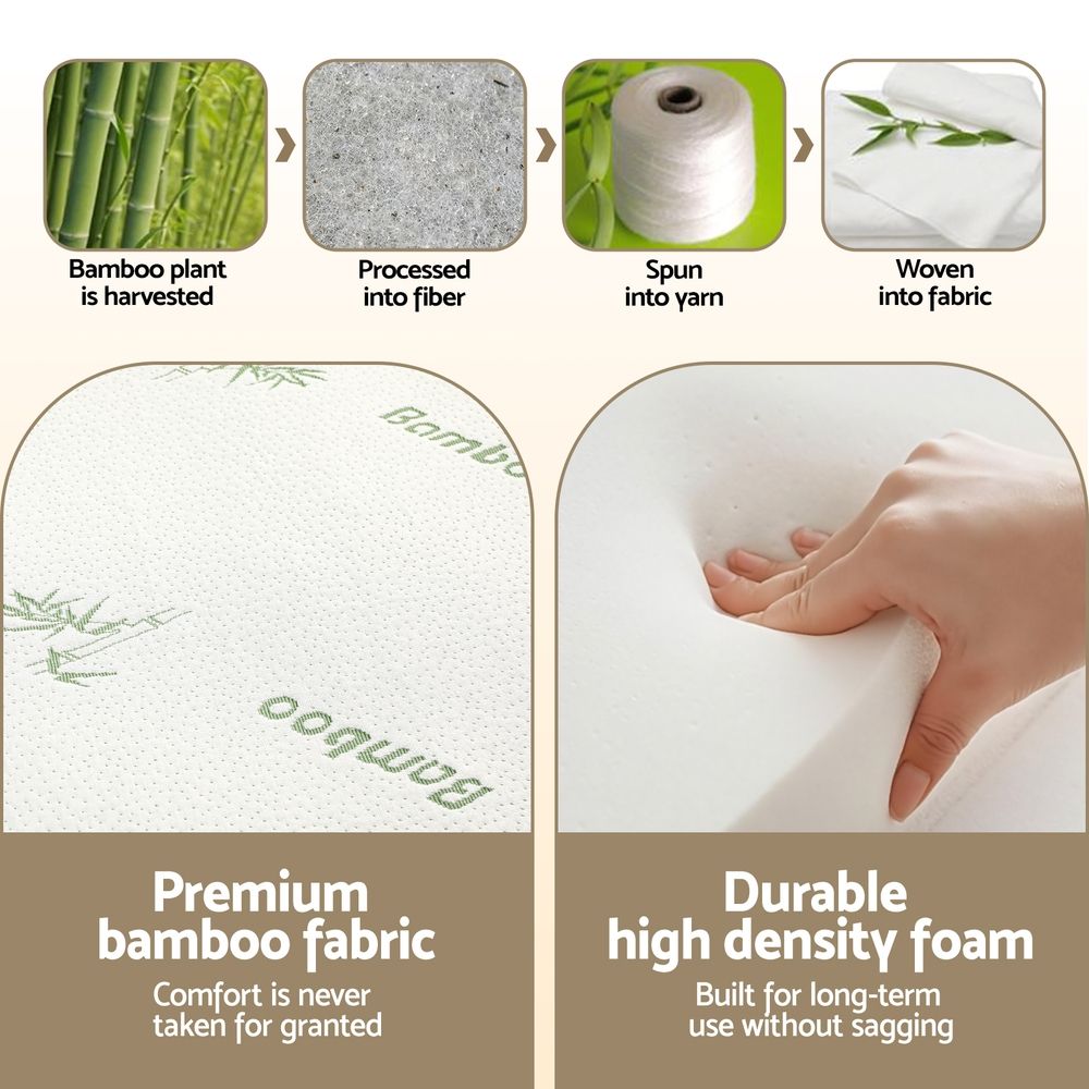 Jessalyn Foldable Mattress Folding Foam Mattresses Bamboo Queen - Queen