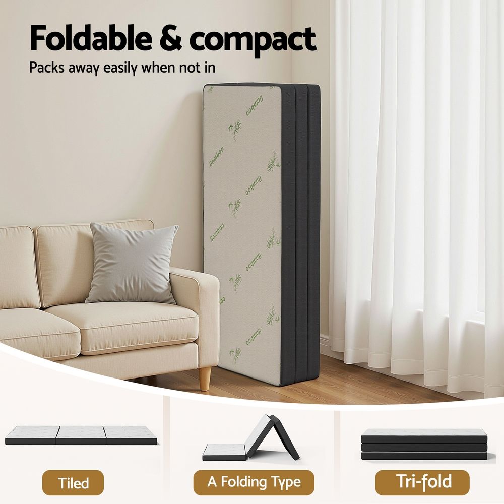 Jessalyn Foldable Mattress Folding Foam Mattresses Bamboo Queen - Queen