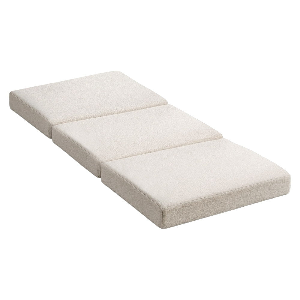 Meliora Foldable Mattress Fleece Portable 3-fold Folding Foam Mattresses