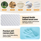 Meliora Foldable Mattress Folding Sofa Bed Tri-Fold Memory Foam Tencel Queen - Queen