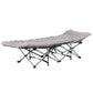 Lumina Folding Bed With Mattress Heavy Duty Grey 185CM - Grey