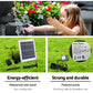 Solar Water Feature Cascading Fountain 3-Tier Bowl LED Lights 60cm - Blue