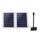 Solar Pond Pump Submersible Water Fountain Kit with 2 Panels 1600L/H