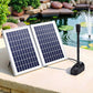 Solar Pond Pump Submersible Water Fountain Kit with 2 Panels 1600L/H