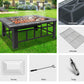 Fire Pit BBQ Grill Stove Table Ice Pits Patio Fireplace Heater 3 IN 1