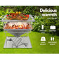 Camping Fire Pit BBQ Portable Folding Stainless Steel Stove Outdoor Pits