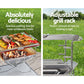 Camping Fire Pit BBQ Portable Folding Stainless Steel Stove Outdoor Pits