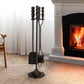 Fireplace Tool Set Fire Place Tools Poker Brush Shovel Stand Tongs