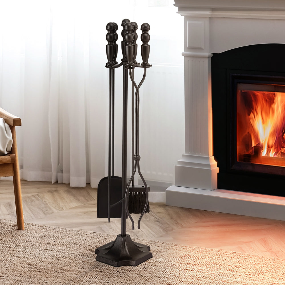 Fireplace Tool Set Fire Place Tools Poker Brush Shovel Stand Tongs