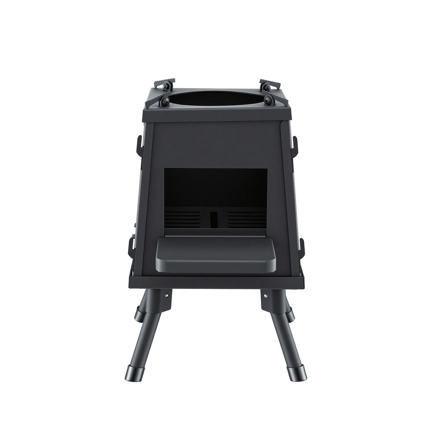 Grillz Fire Pit BBQ Portable Outdoor Fireplace Metal Camping Stove for Boiling Water, BBQ, Picnics