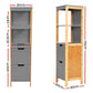 Bathroom Cabinet Tallboy Furniture Toilet Storage Laundry Cupboard 115cm