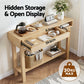 Console Table Entryway Hallway Sofa Side Table Drawer Shelf 100CM - Wood
