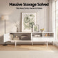 Osric 200cm TV Unit Entertainment Unit Storage Cabinet Drawer - White
