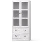 Emmett Buffet Sideboard 180cm Hutch Storage Cabinet Kitchen Drawer Door - White