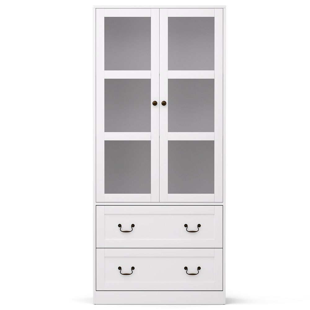Emmett Buffet Sideboard 180cm Hutch Storage Cabinet Kitchen Drawer Door - White