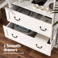 Emmett Buffet Sideboard 180cm Hutch Storage Cabinet Kitchen Drawer Door - White