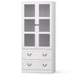 Emmett Buffet Sideboard 180cm Hutch Storage Cabinet Kitchen Drawer Door - White