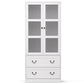 Emmett Buffet Sideboard 180cm Hutch Storage Cabinet Kitchen Drawer Door - White