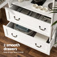 Emmett Buffet Sideboard 180cm Hutch Storage Cabinet Kitchen Drawer Door - White