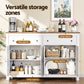 Keaton Buffet Sideboard Storage Cabinet Kitchen Cupboard 2 Drawers 140CM - White