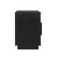 Set of 2 Halifax Bedside Tables LED with 2 Shelves - Black