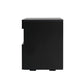 Set of 2 Halifax Bedside Tables LED - Black