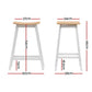 Set of 4 Dundee Bar Stools Wooden Chairs - Oak