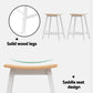 Set of 4 Dundee Bar Stools Wooden Chairs - Oak