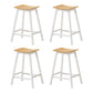 Set of 4 Dundee Bar Stools Wooden Chairs - Oak