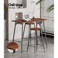 Bar Table Industrial Dining Desk High Wood Kitchen Shelf Wooden Cafe Pub