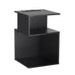 Birch Bedside Tables S-Shaped Charging Station - Black