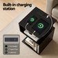 Birch Bedside Tables S-Shaped Charging Station - Black