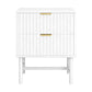 Montreal Bedside Tables with 2 Drawers - White