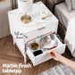 Montreal Bedside Tables with 2 Drawers - White