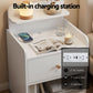 Terra Bedside Tables Drawer Charging Station - White