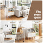 Terra Bedside Tables Charging Station with 2 Drawers - White and Pine